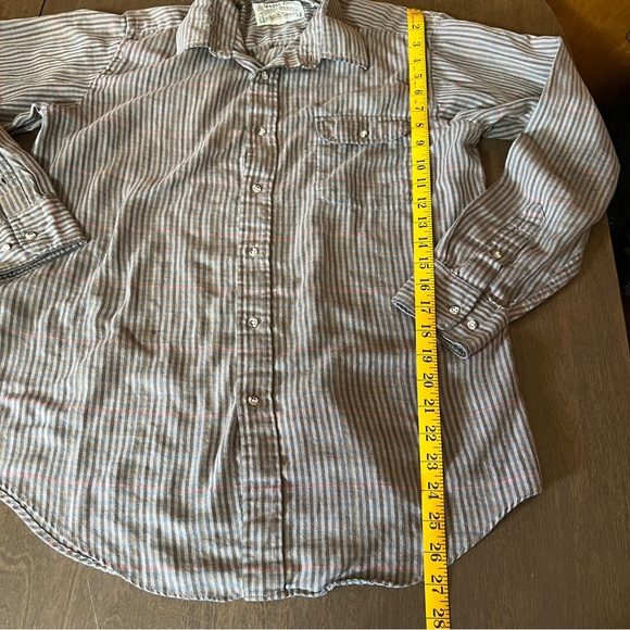 London Fog Outdoors Unlimited Mens Plaid Button Down Shirt Brown size Medium - Picture 7 of 11